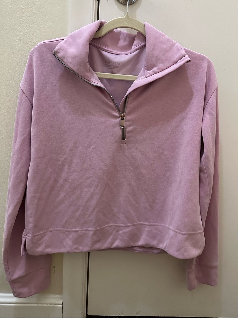 Athleta Lavender Quarter Zip Pullover